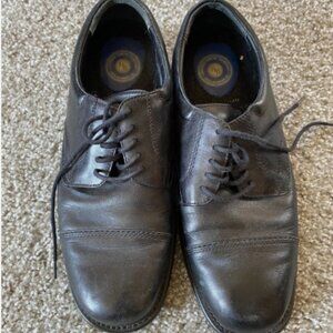 Hunter's Bay Leather Collection Black Men's Lace-up Formal Shoes Size 9 Classic